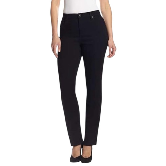 Gloria Vanderbilt Denim - !SOLD! GLORIA VANDERBILT Women's Black Jeans size 8 Cotton Streetwear Curvy Pant